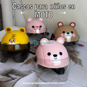 Cascos para niños en moto